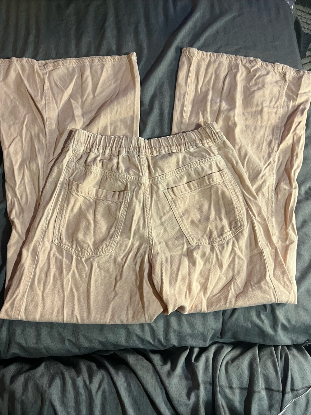 Pilcro Peach Wide-Leg Jeans with Elastic Waist - Picture 4 of 5